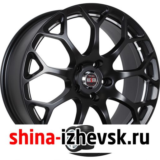 Колесный диск Alcasta M34 9.5xR20 5×112 ET52 DIA66.6 матовый черный с белой полосой по ободу внутри в Ижевске